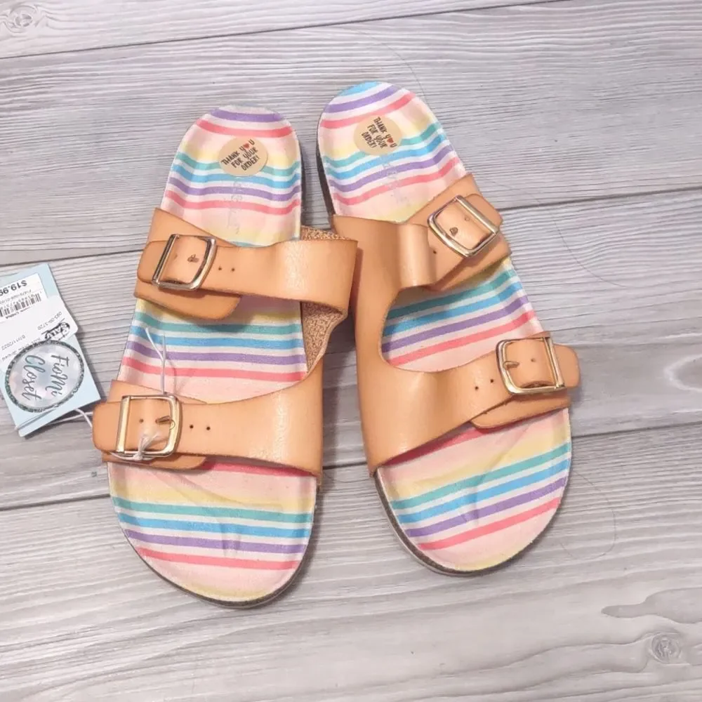 (21-1067)   Cat & Jack Tan Drew Sandals Size 5